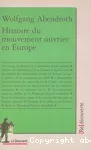 Histoire du mouvement ouvrier en Europe vignette