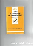 Textes de philosophie politique classique vignette
